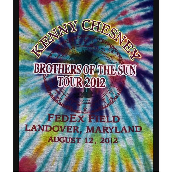 Kenny Chesney 2012 Tour Tie-Dye Tee - Picture 4 of 5